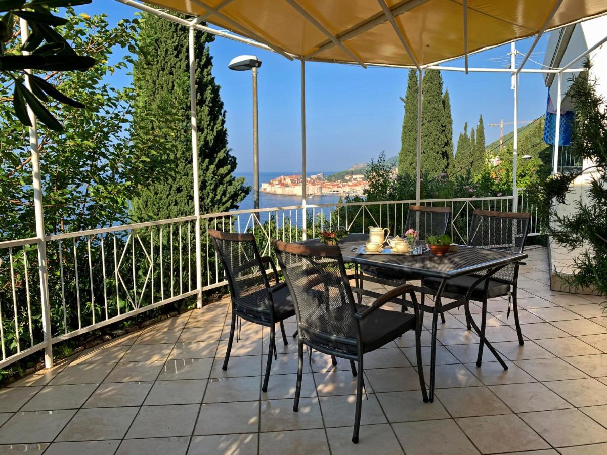 Perfect Sea View Terrace Apartment Zlatni Potok Dubrovnik Bagian luar foto